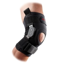 Mcdavid Knee Brace Patella Stabilizer, Compression Sleeve w/ Side Hinges for Knee Support, Injury Recovery & Prevention from Moderate to Major Injuries, for Men & Women , Black, X-Large