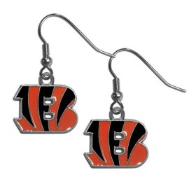 Nfl Siskiyou Sports Womens Cincinnati Bengals Dangle Earrings One Size Team Color