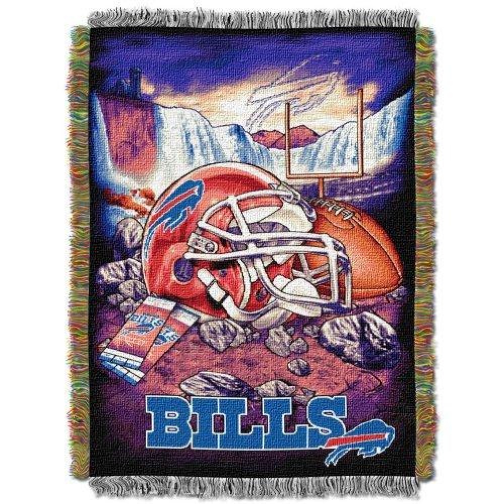 Northwest NFL Buffalo Bills Unisex-Adult Woven Tapestry Throw Blanket, 48