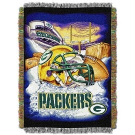 Northwest Nfl Green Bay Packers Woven Tapestry Throw Blanket, 48 X 60, Home Field Advantage