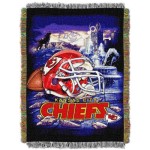 Northwest Nfl Kansas City Chiefs Woven Tapestry Throw Blanket, 48 X 60, Home Field Advantage