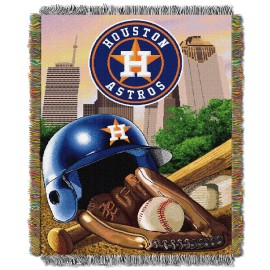 Northwest Mlb Houston Astros Unisex-Adult Woven Tapestry Throw Blanket 48 X 60 Home Field Advantage