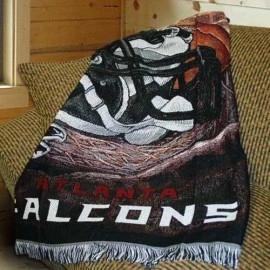 Northwest NFL Atlanta Falcons Unisex-Adult Woven Tapestry Throw Blanket, 48