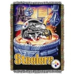 Northwest NFL Pittsburgh Steelers Unisex-Adult Woven Tapestry Throw Blanket, 48