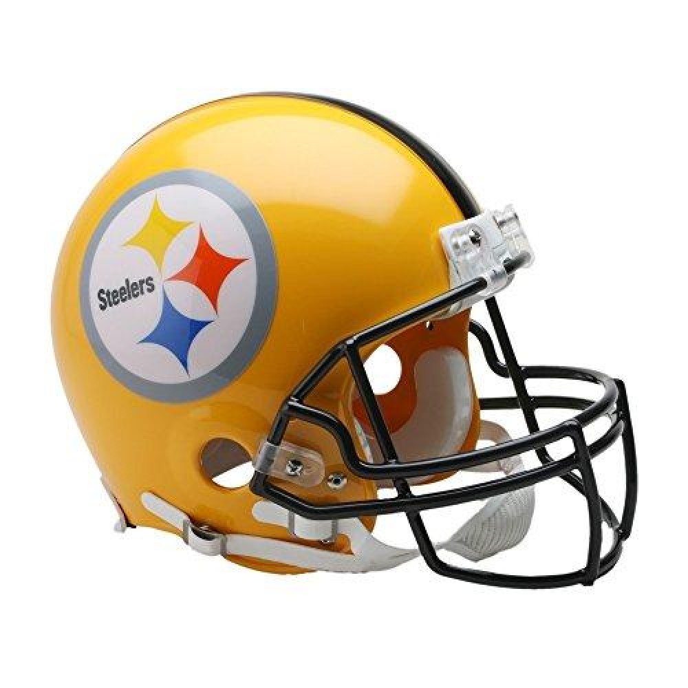 Riddell Nfl Pittsburgh Steelers Helmet Replica Mini Vsr4 Style 75Th Anniversary Throwback 2007 Gold, One Size, Team Color