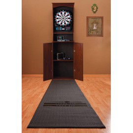 Viper by GLD Products Padded Throw/Toe Line Dart Mat (Steel and Soft Tip Darts) , Black, 117