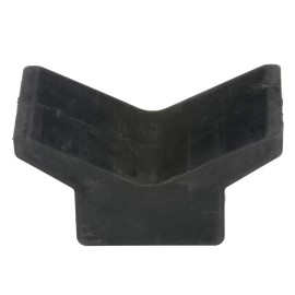 Attwood 11202-1 Boat Trailer Rubber Bow Stop V-Block, Black, 4-Inch By 4-Inch