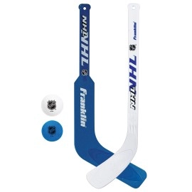 Franklin Mini Hockey Goalie Stick, Player Stick & Ball Set (Colors may vary)