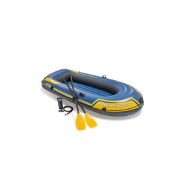 Intex 68367Ep Challenger 2 Inflatable Boat Set: Includes Deluxe 48In Aluminum Oars And High-Output-Pump - Triple Air Chambers - Welded Oar Locks - 2-Person - 440Lb Weight Capacity