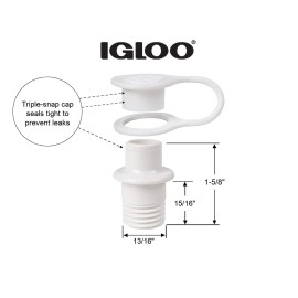 Igloo Replacement Triple Snap Drain Plug