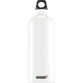 Sigg - Aluminum Water Bottle - Traveller White - With Screw Cap - Leakproof, Lightweight, Bpa Free - 34 Oz,10 L