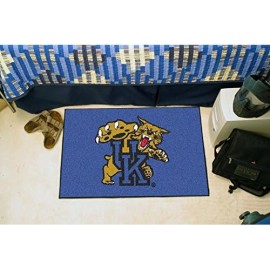 Fanmats - 794 Ncaa University Of Kentucky Wildcats Nylon Face Starter Rug, 19X30