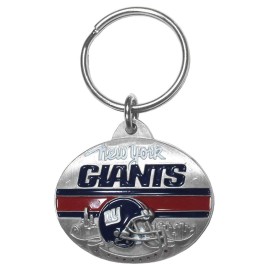 Siskiyou Sports Nfl New York Giants Oval Carved Metal Key Chain