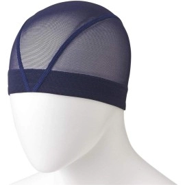 Speedo Sd97C02 Mesh Pool Swim Cap Fina Approved Model Navy Blue L