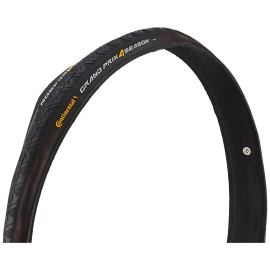 Continental Grand Prix 4-Season Bicycle Tire (700x23, Wire Beaded, Black)