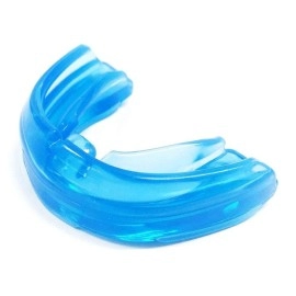 Shock Doctor Mouth Guard For Braces, Upper Teeth Protection, Instant Fit, Adult & Youth Sizes,Blue