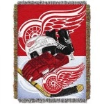 Northwest NHL Detroit Red Wings Unisex-Adult Woven Tapestry Throw Blanket, 48