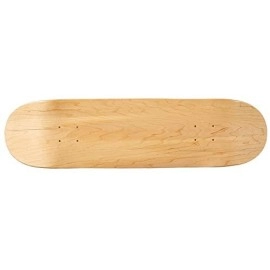 Moose Blank Skateboard Deck - Premium 7-Ply Maple Construction, Natural Wood, 8.25
