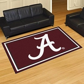 Fanmats 7528 Ncaa University Of Alabama 5X8 Rug, Small, Black