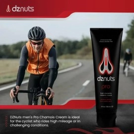 dznuts Men's Pro Chamois Cream, Anti -Chafing Cream for Saddle Sores, Chafing, Rubbing, Inner Thighs Friction for Cyclists, Runners, Triathletes - 1 Pack (4 Fl Oz Each)