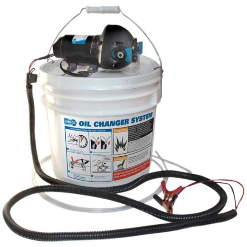 Jabsco 17850-1012 DIY Engine Oil Change System, 3.5 Gallon Capacity, 12 Volt , Black