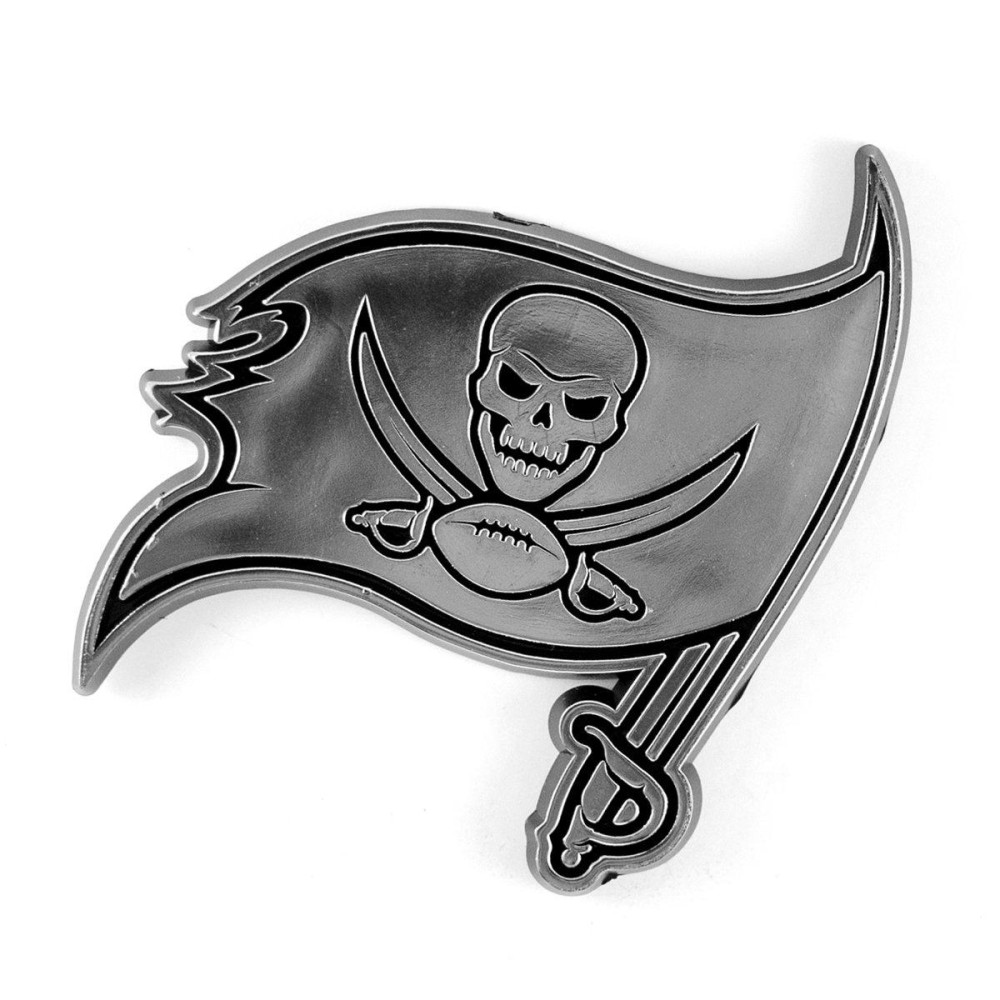 FANMATS 60286 Tampa Bay Buccaneers Molded Chrome Plastic Emblem