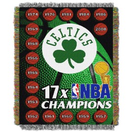 The Northwest Company Boston Celtics Commemorative Woven Tapestry Throw