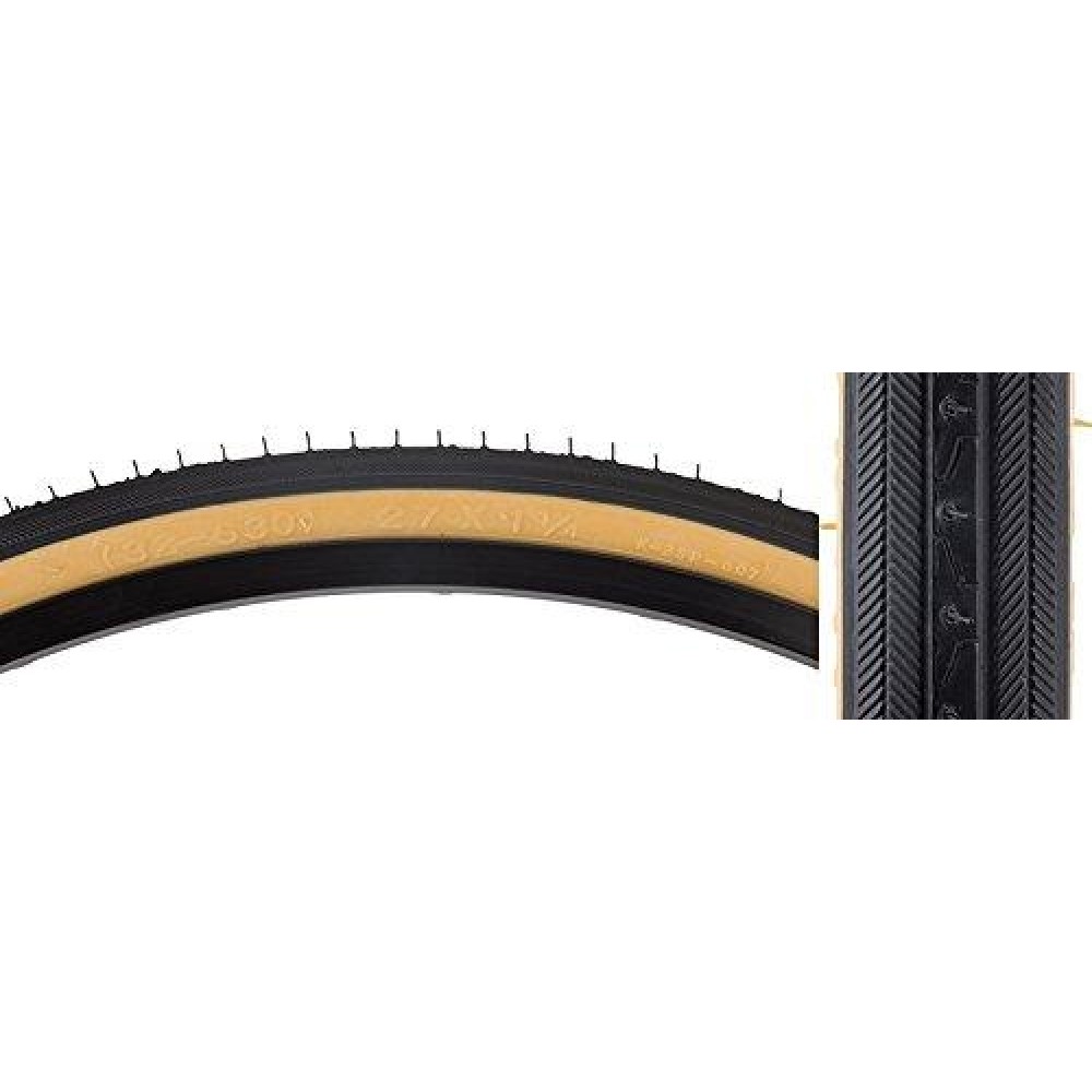 Sunlite Raised Center Gumwall Road Tire 27x1-1/4