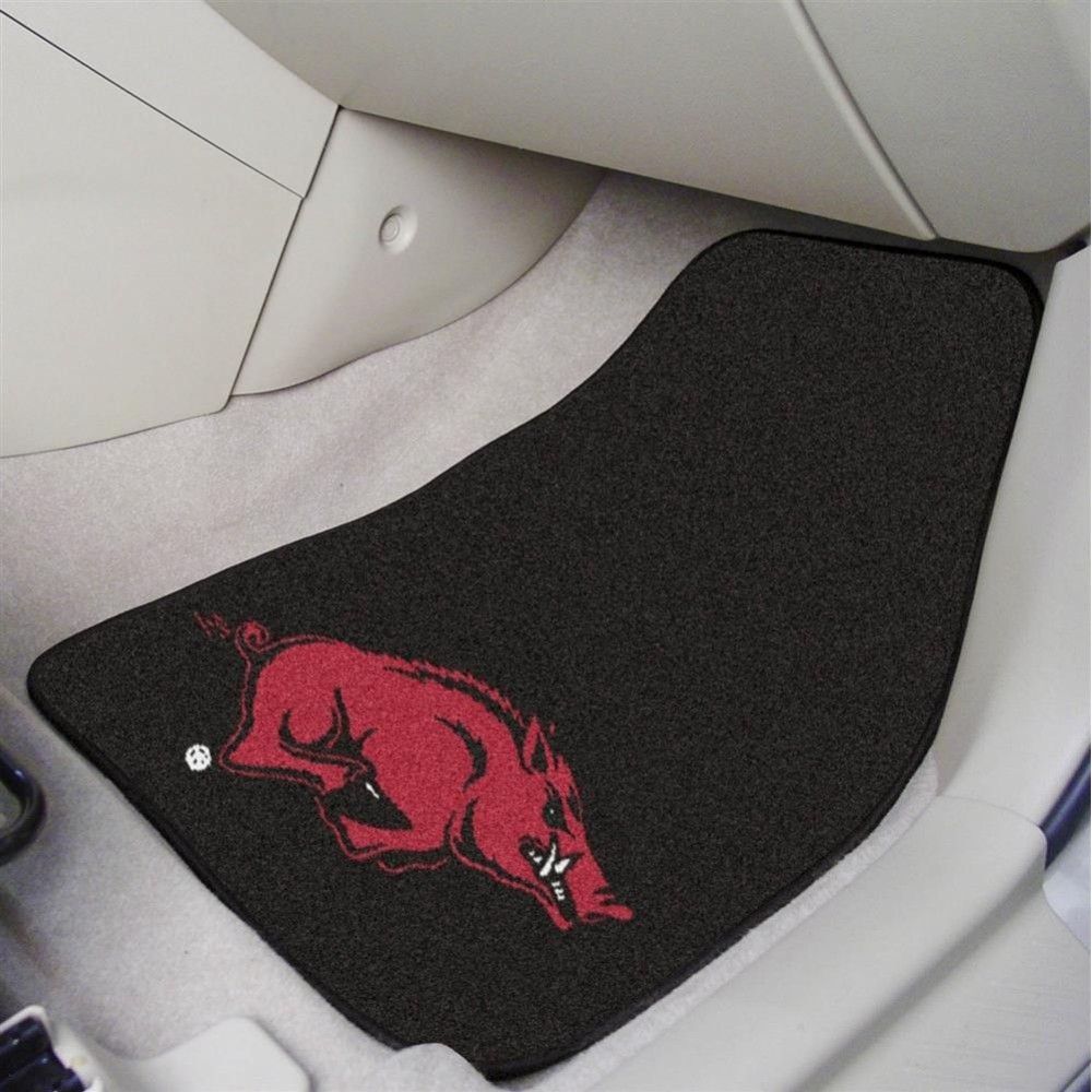 Fanmats University Of Arkansas 2-Pc Carpet Car Mat Set17X27