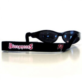 NFL Tampa Bay Buccaneers Neoprene Sunglass Strap, Black