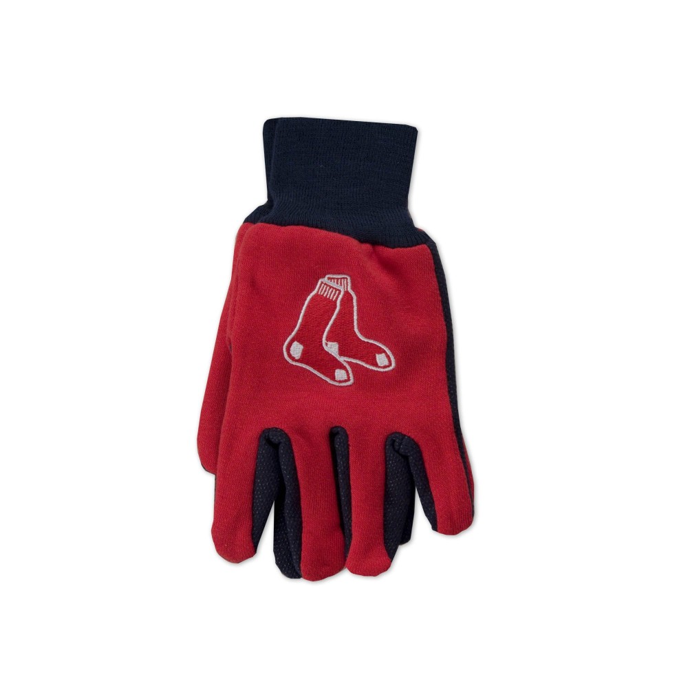 MLB Boston Red Sox Two-Tone Gloves, Red/Blue