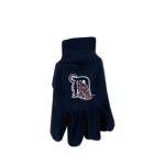 MLB Detroit Tigers Two-Tone Gloves, Blue/Orange