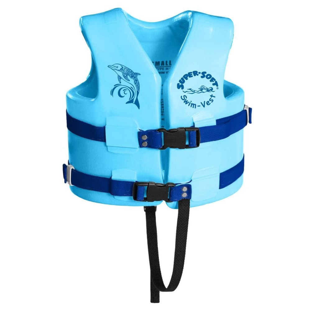 TRC Recreation Kids Super Soft USCG Vest, Marina Blue, Medium