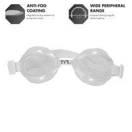 TYR Racetech Performance Goggle (Clear), 7.2 x 2.8 x 2.2 inches