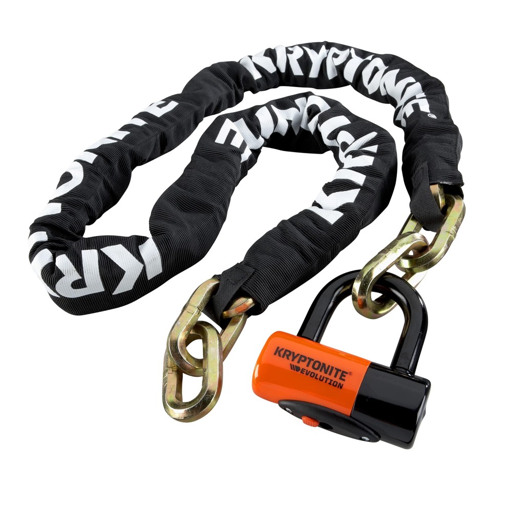 Kryptonite New York 1217 12mm Chain & Evolution 14mm Disc Lock , Black