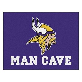 Fan Mats Minnesota Vikings Man Cave All-Star Mat, 34 X 45