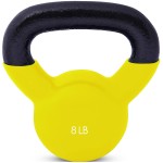 Jfit Kettlebell Weights Vinyl Coated Iron, 8 Lb