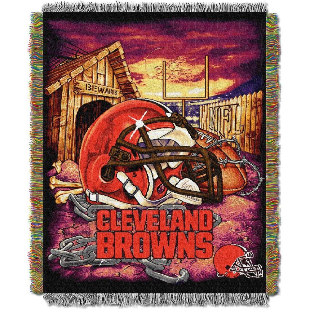 Cleveland Browns Nfl Woven Tapestry Throw (Home Field Advantage) (48X60)