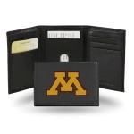 Rico Industries NCAA Minnesota Golden Gophers Embroidered Leather Trifold Wallet