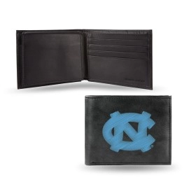 NCAA Rico Industries Embroidered Leather Billfold Wallet, North Carolina Tar Heels