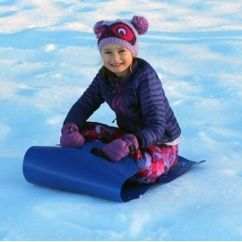 Flexible Flyer 611 Flying Carpet Lightweight Roll Up Snow Sled Portable Rolling Snow Slider, Blue