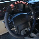 NCAA North Carolina State Wolfpack Poly-Suede Steering Wheel Cover