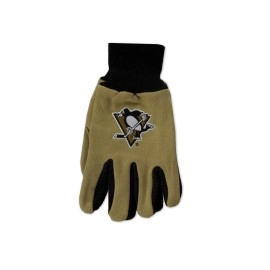 NHL Pittsburgh Penguins Two-Tone Gloves, Gold/Black