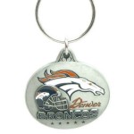 Siskiyou Sports Nfl Denver Broncos Oval Carved Key Chain, Metal