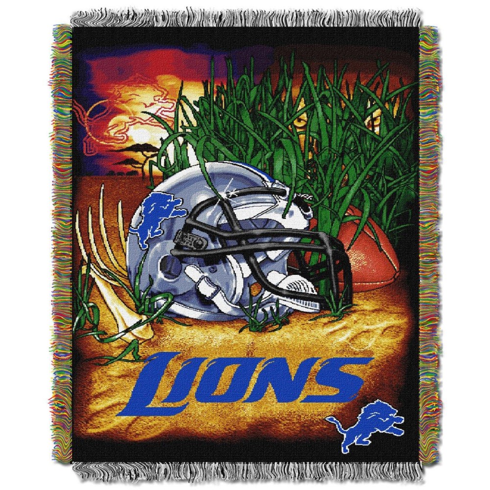 Northwest Nfl Detroit Lions 48X60 Acrylic Triple Woven Home Field Advantage Blanket Throw