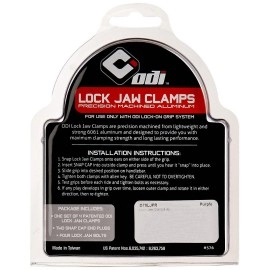 Odi Lock Jaw Bicycle Grip Lock-On Clamps with Caps (Purple)