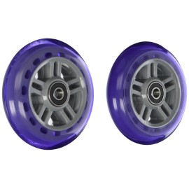 Razor PU A Scooter Series Wheels with Bearings - Set of 2 - Purple
