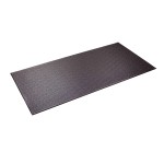 Supermats Heavy Duty Equipment Mat 13Gs Made In U.S.A. For Indoor Cycles Recumbent Bikes Upright Exercise Bikes And Steppers (2.5 Feet X 5 Feet) (30-Inch X 60-Inch) (76.2 Cm X 152.4 Cm) , Black