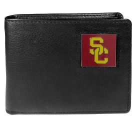 USC Trojans Leather Bi-fold Wallet