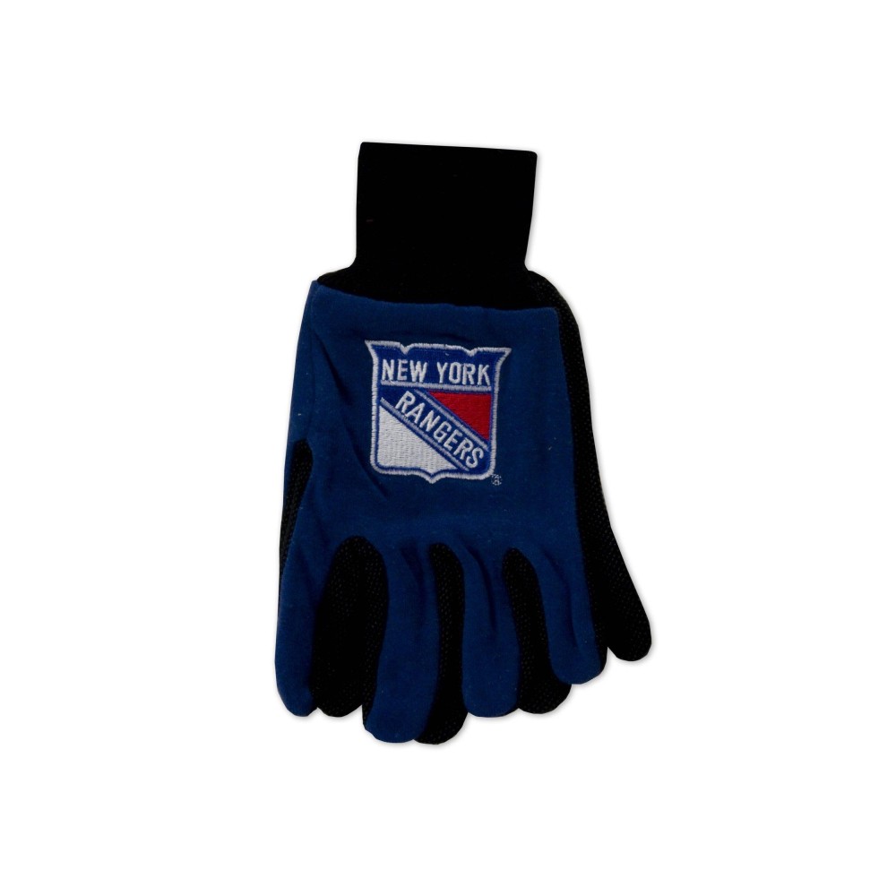 Nhl New York Rangers Two-Tone Gloves Blueblack